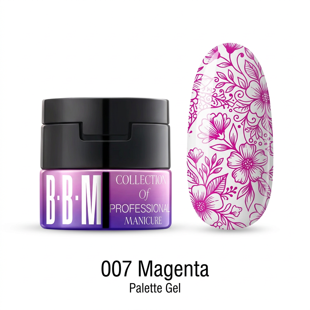007 Magenta pot and stamped nail