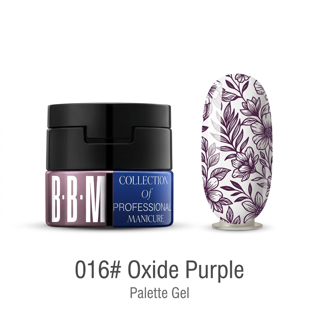 016 Oxide Purple pot and stamped nail