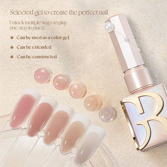 HEMA & TPO FREE Nude Self Levelling Extension Gel Builder In A Bottle - Gulauri