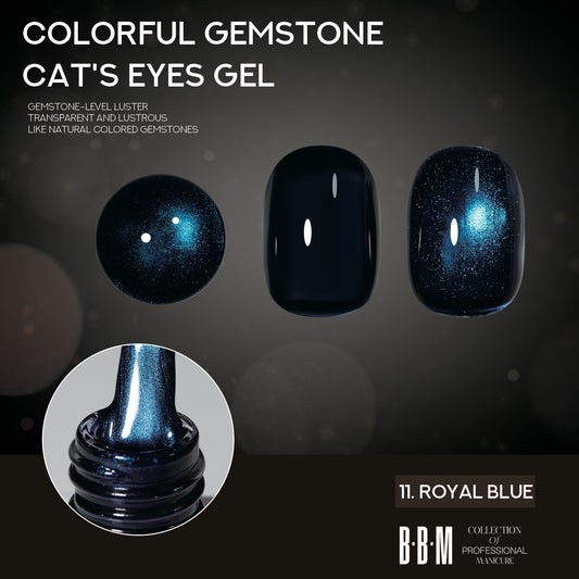 BBM Colourful Gemstone Magnetic Cateye Collection (set of 6)