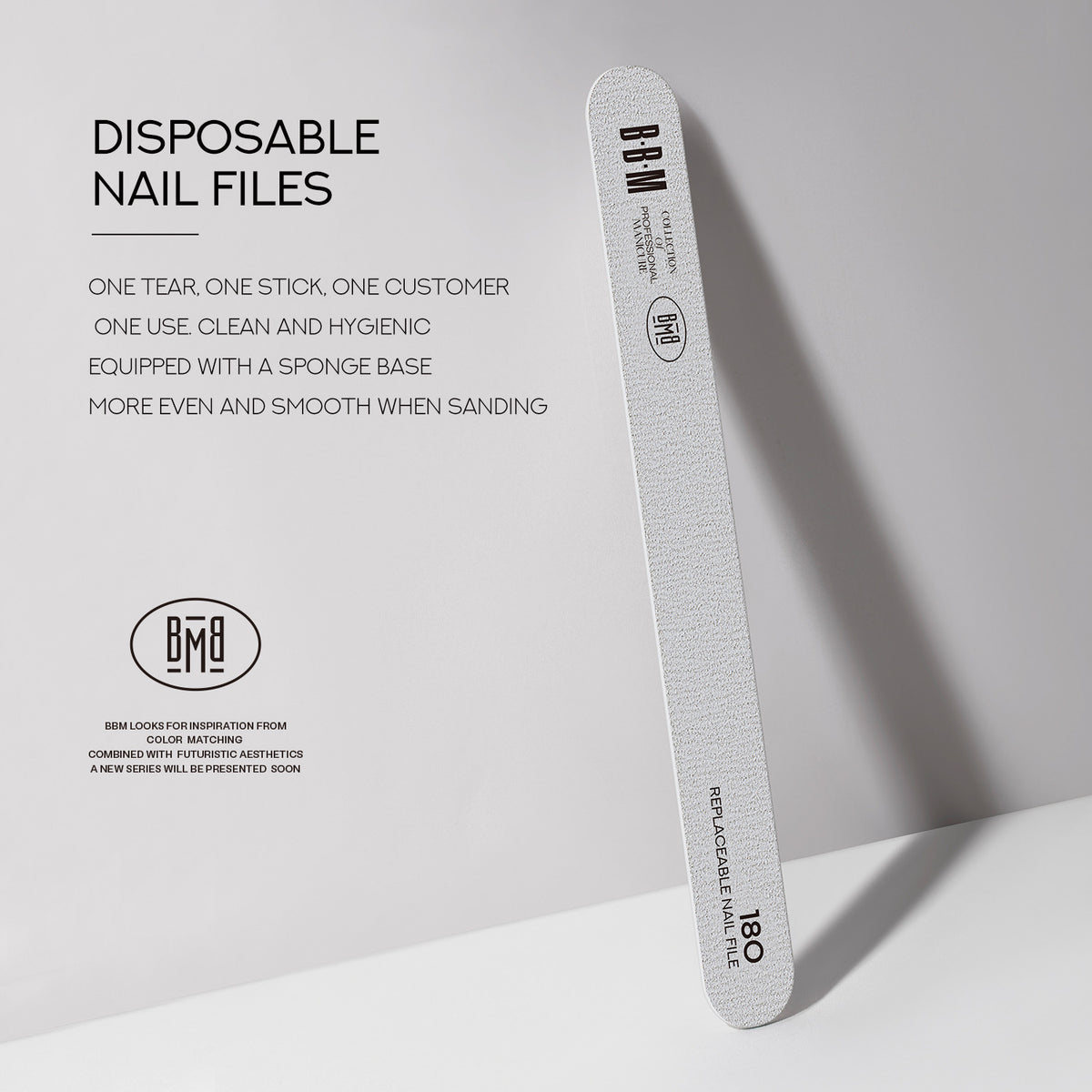 BBM Washable Detachable Disposable Nail Files | 120g & 180g