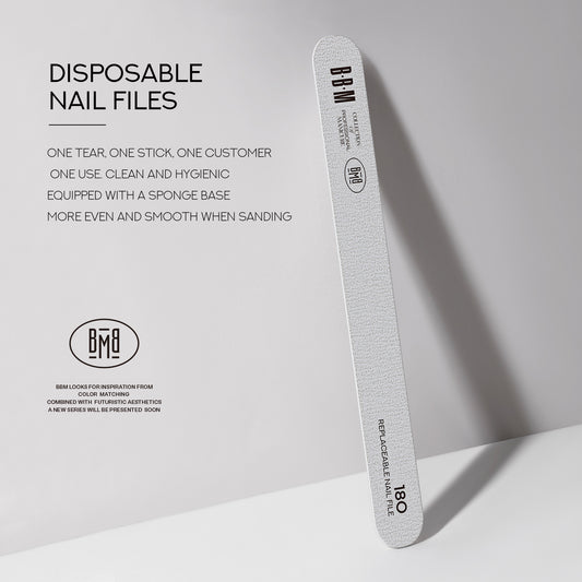 BBM Washable Detachable Disposable Nail Files | 120g & 180g