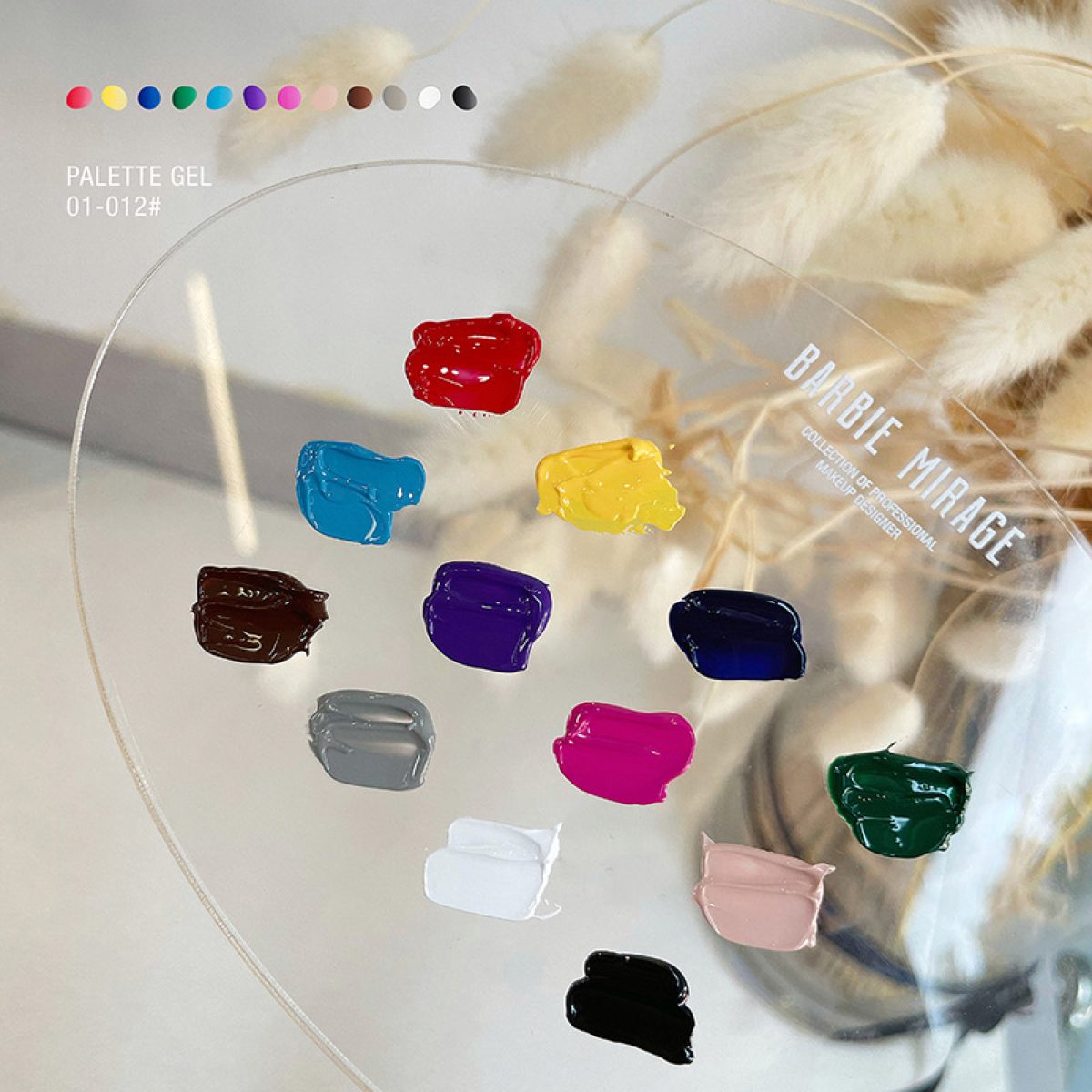 Pat Pat 5 in 1 Palette Gel Solid Nail Gel Japanese design set of 12 - HEMA free