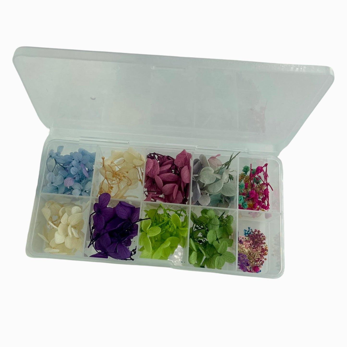 Mixed Dried Flowers Nail Art Tray