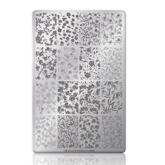 Nail Stamping Plates Gulauri - Plant Dyeing G002