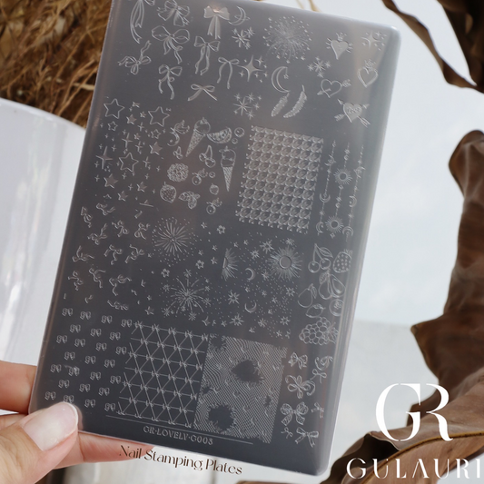 Nail Stamping Plates Gulauri - Lovely G003