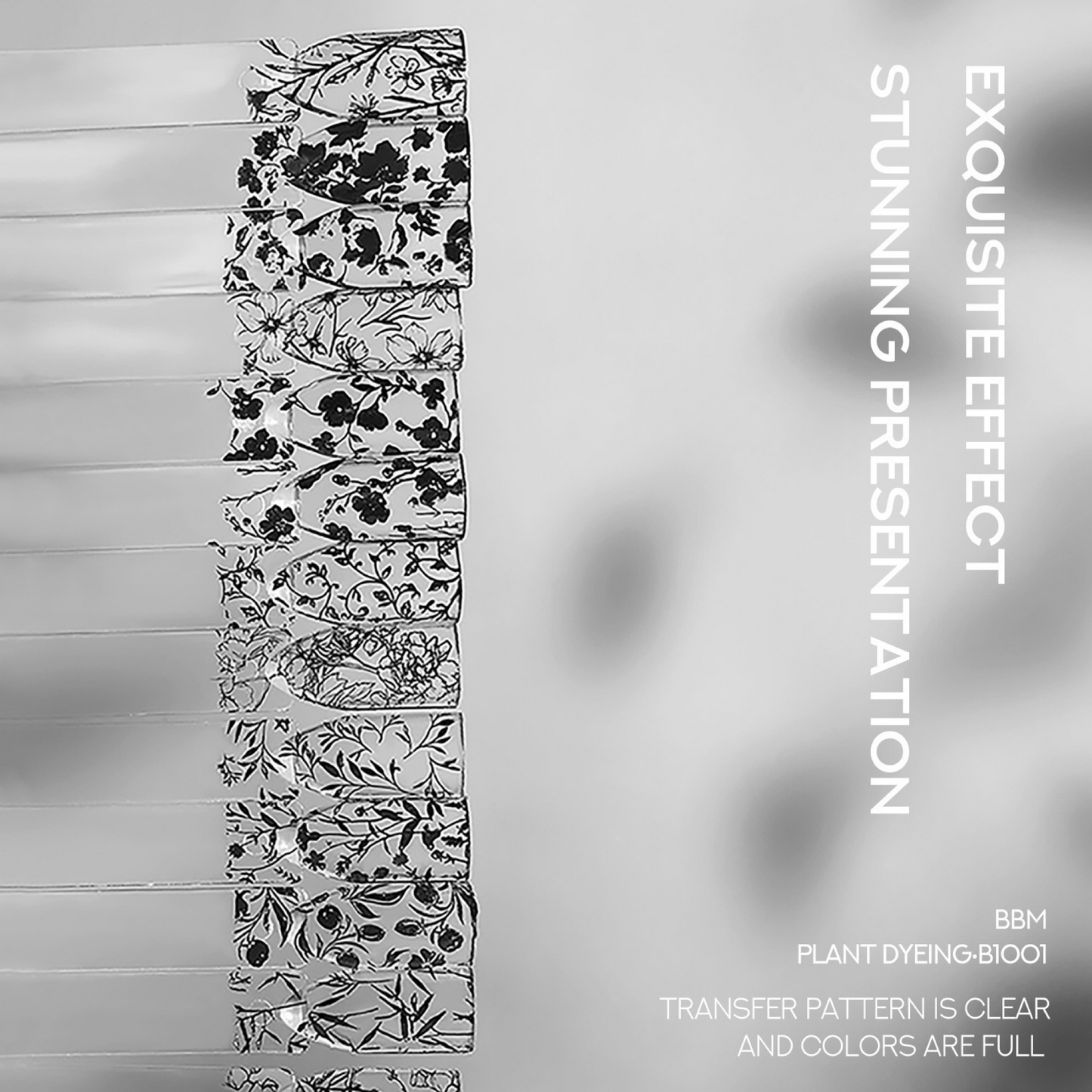 Nail Stamping Plates BBM - Plant Dyeing B1001