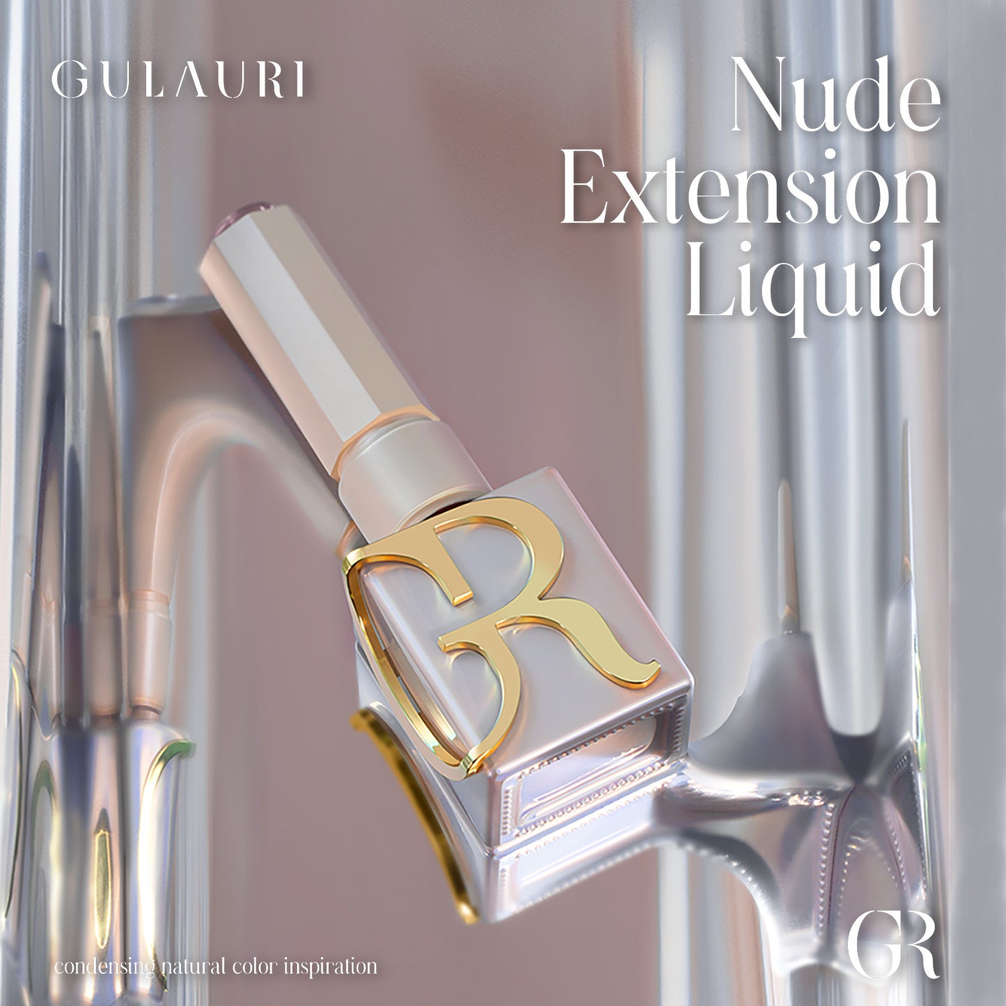 HEMA & TPO FREE Nude Self Levelling Extension Gel Builder In A Bottle - Gulauri