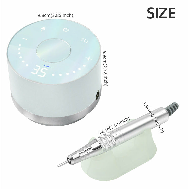 Light Gray E-File New Technology, Smart led digital display 35000RPM 80W