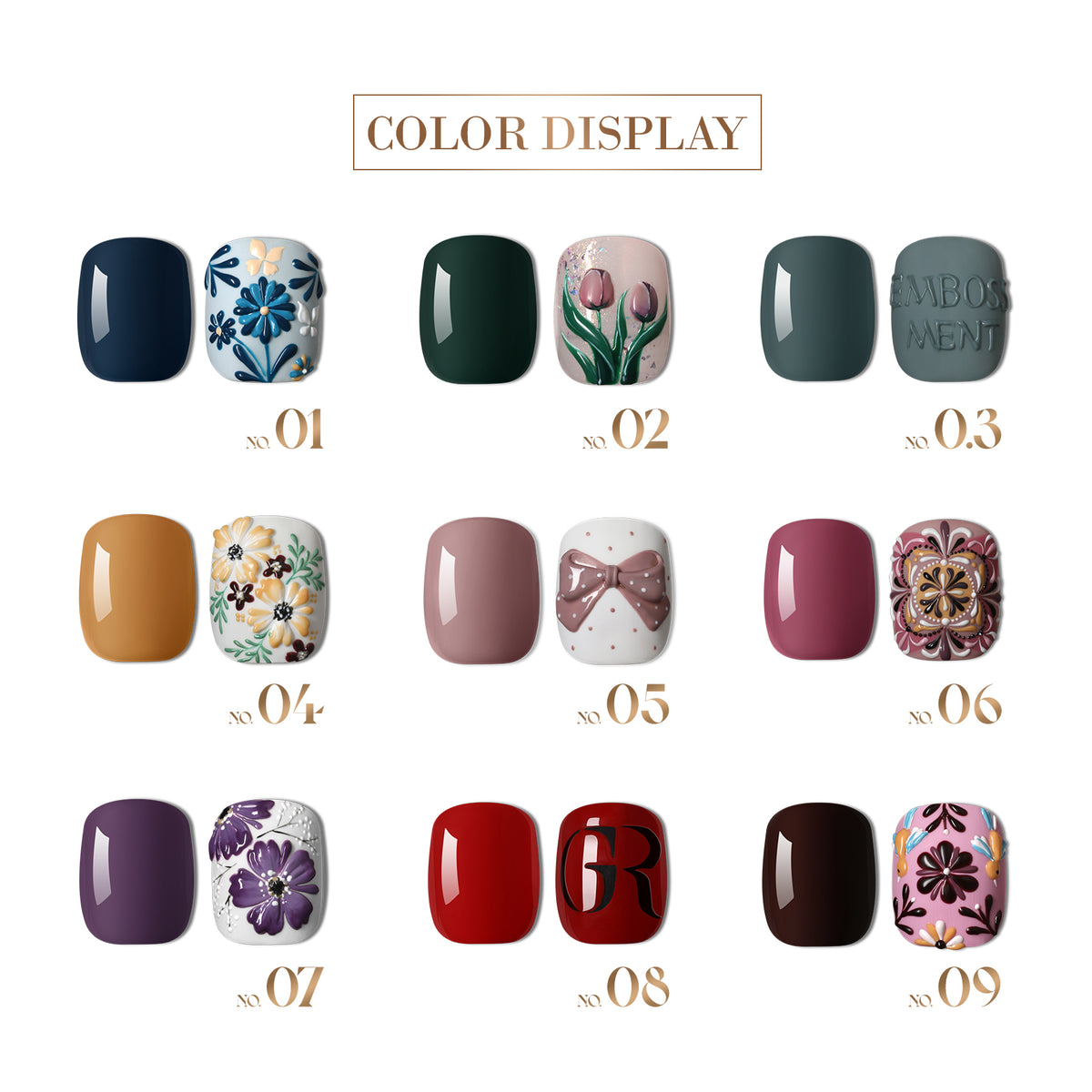 Embossing Gel Ukiyotaka Set of 9
