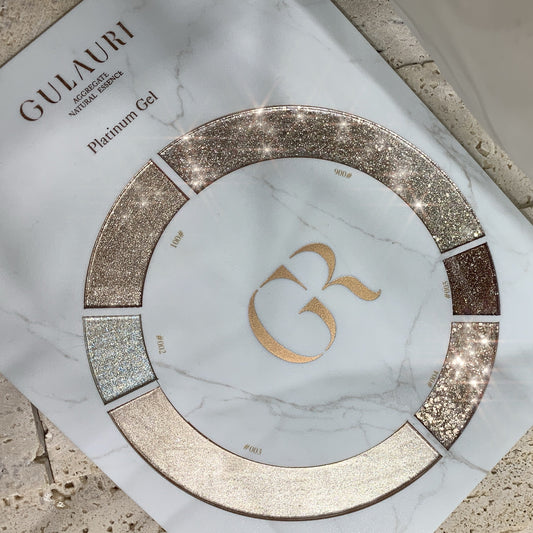 Metallic Platinum Gold Gel Polish Collection Gulauri