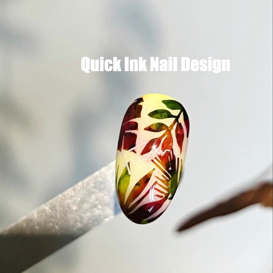 Nail art with ink