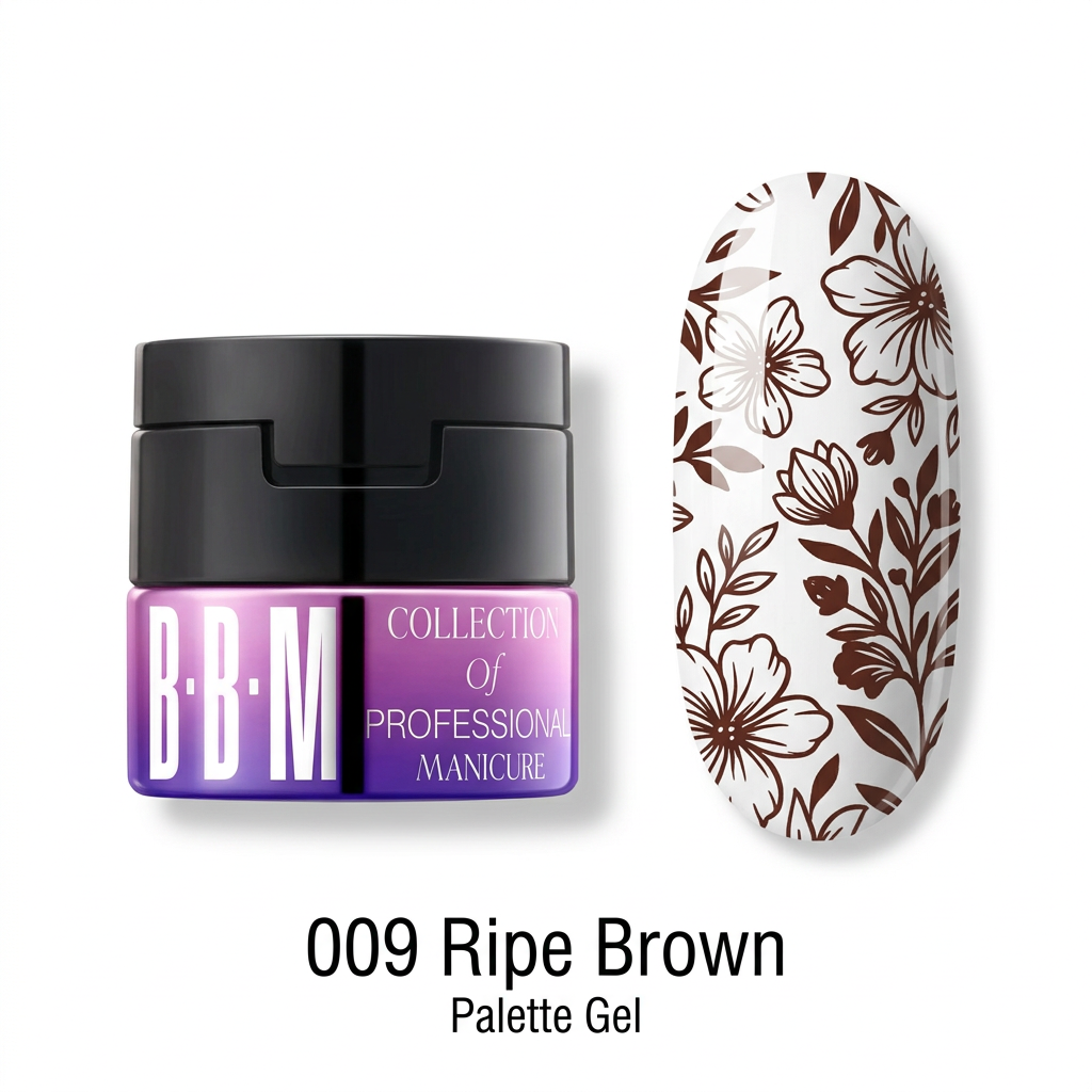 009 Ripe Brown pot and stamped nail