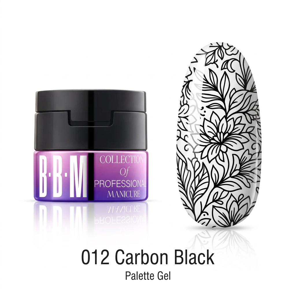 012 Carbon Black pot and stamped nail