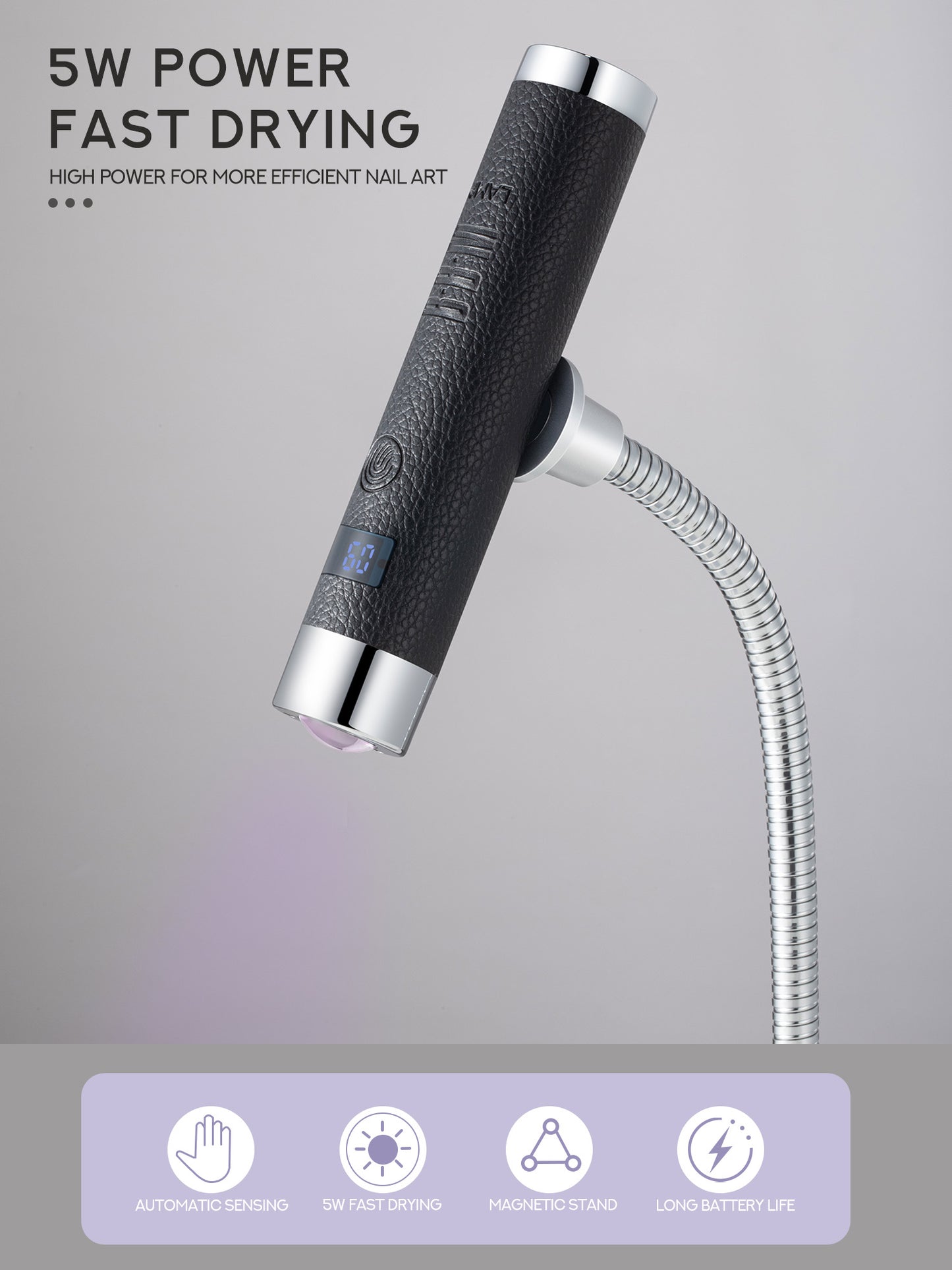 Intelligent Sensing Nail Lamp hands free