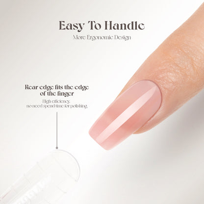 Curved Dual Forms – Style B | Short Extension & Upturned Nail Shaping