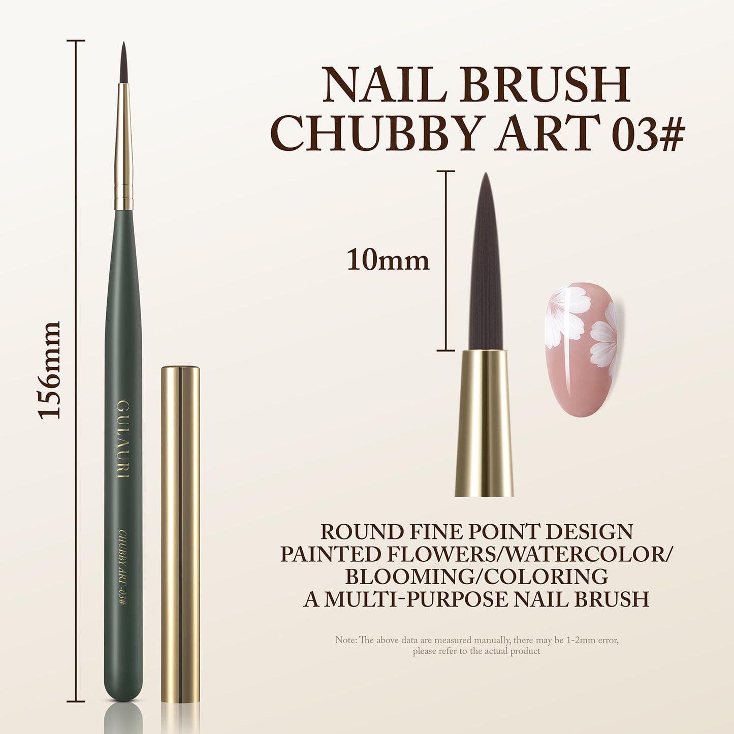 Nail Brush Chubby Art Gulauri #03