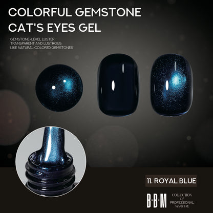 BBM Colourful Gemstone Magnetic Cateye Collection (set of 6)