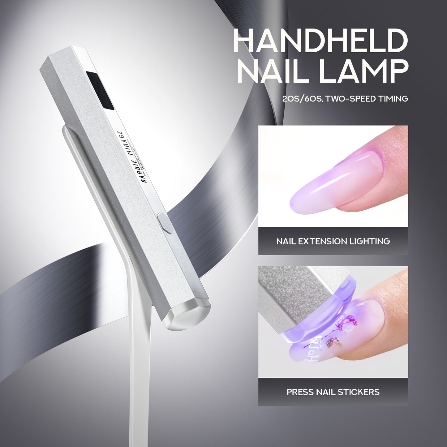 Hands Free Magnetic Nail Lamp 2 in 1