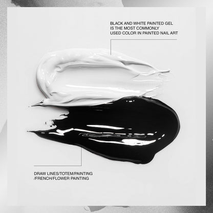 BBM Stamping & Drawing Gel (set of 2) Black & White No Wipe