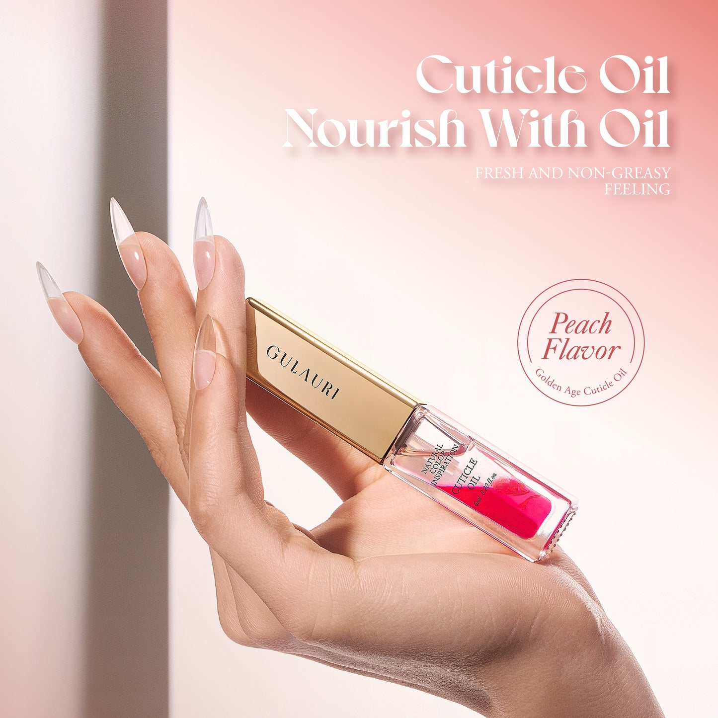 Gulauri Peach Cuticle Oil 6ml