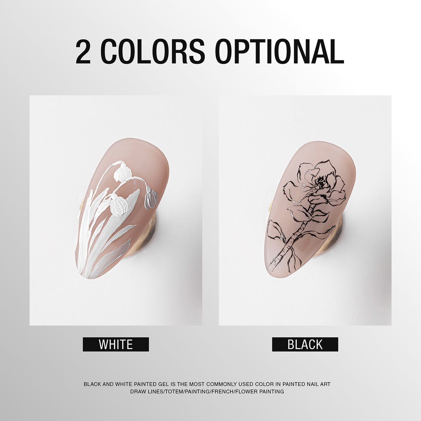 BBM Stamping & Drawing Gel (set of 2) Black & White No Wipe