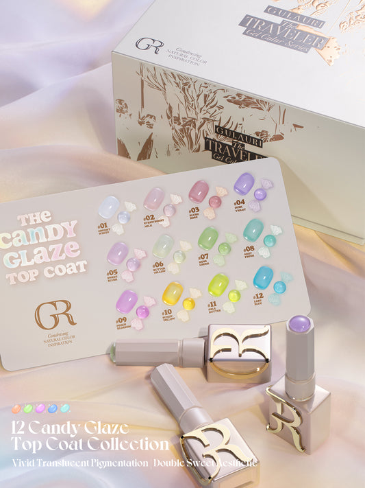 Gulauri Candy Glaze Top Coat Cream White #01