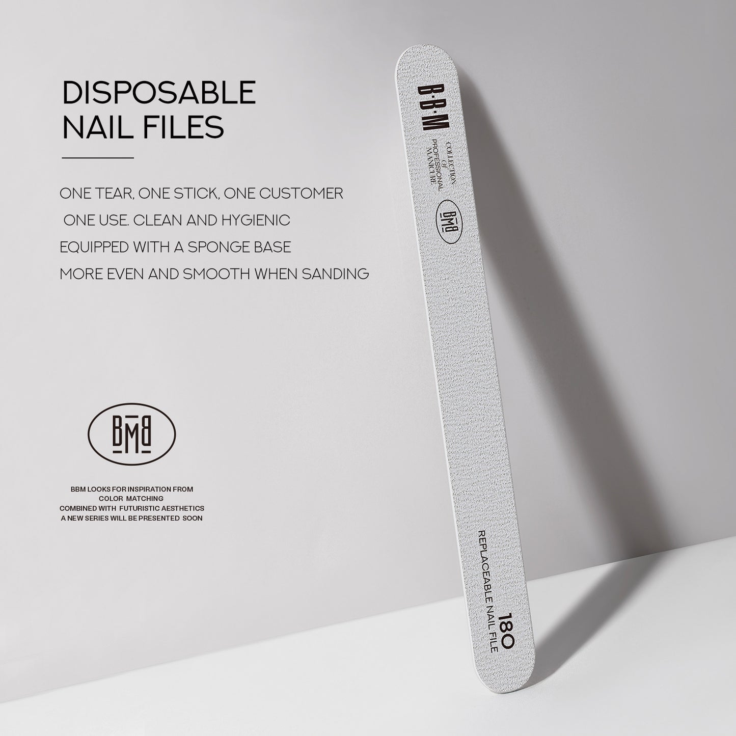 BBM Washable Detachable Disposable Nail Files | 120g & 180g