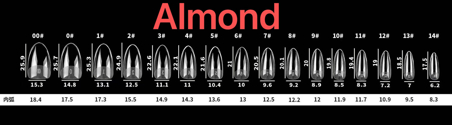 Gulauri Pro Full Cover Soft Gel Tips - 5 Shapes