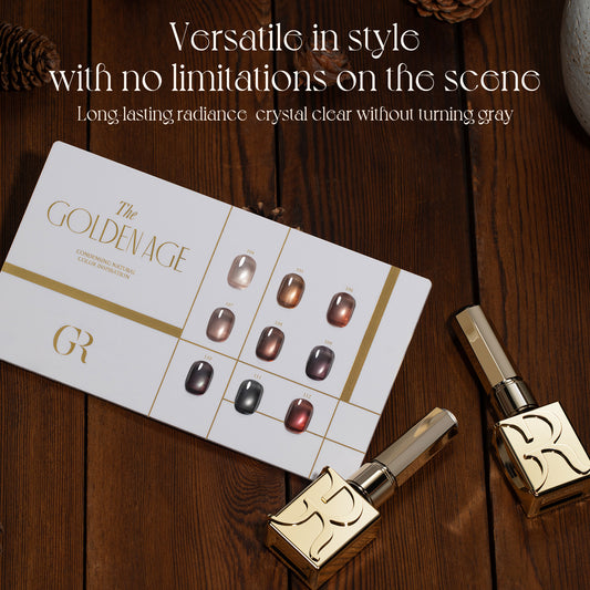 Amber Flowing Light Cat Eye Gel Collection (set of 9) HEMA & TPO FREE