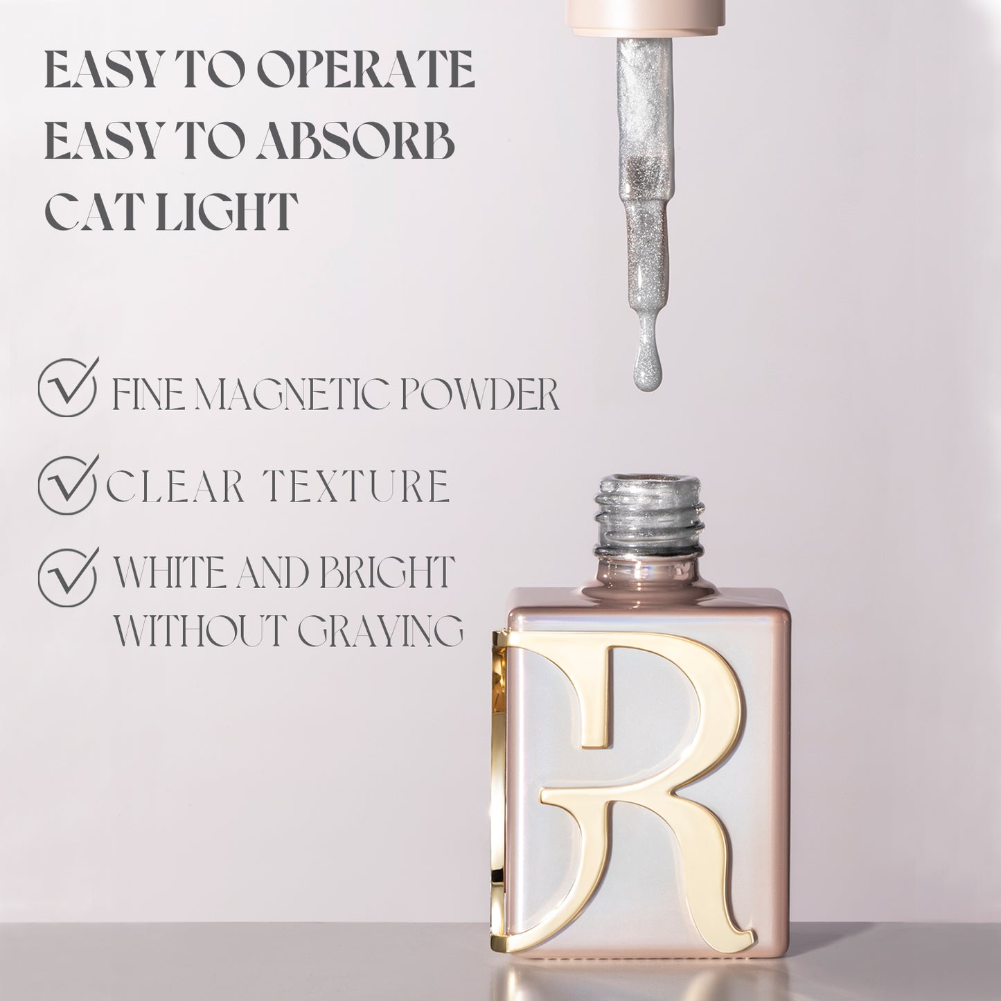 Gulauri White Glass Cateye Collection SET OF 3 13ml