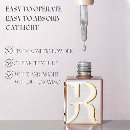 Gulauri White Glass Cateye Collection SET OF 3 13ml