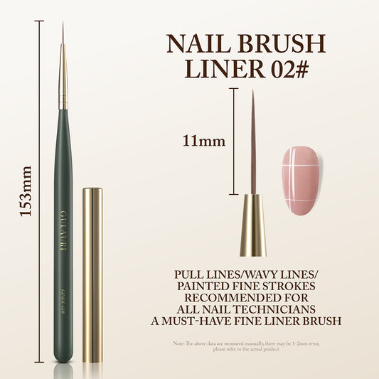 Nail Art Liner Brush 11mm Gulauri #02