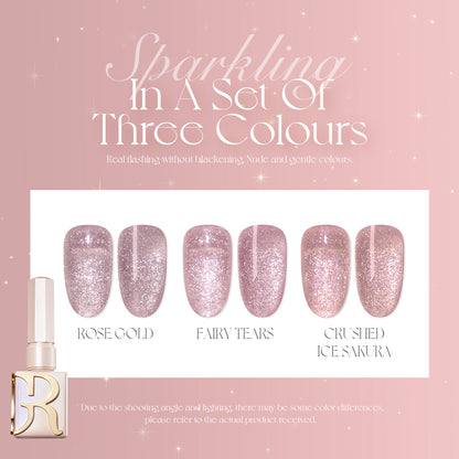 Pink Pastel Flashing Gel Gift Pack set of 3