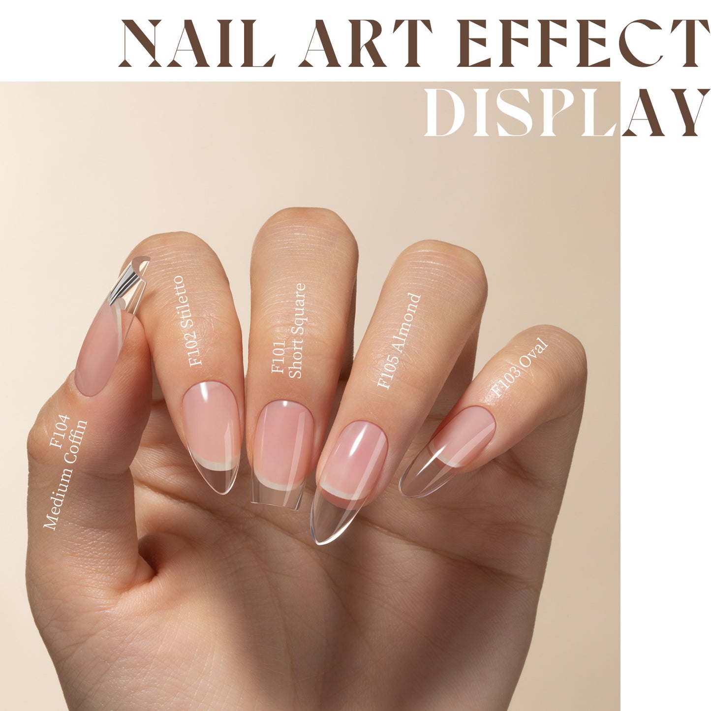 Gulauri Pro Full Cover Soft Gel Tips - 5 Shapes