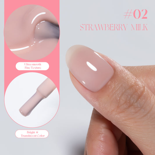 Gulauri Candy Glaze Top Coat Strawberry Milk #02