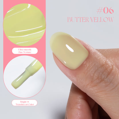 Gulauri Candy Glaze Top Coat Butter Yellow #06