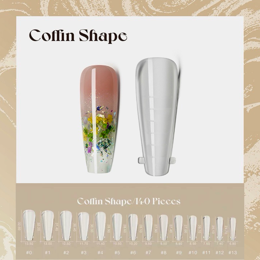 Coffin Shape Nail Forms/Dual Forms 140