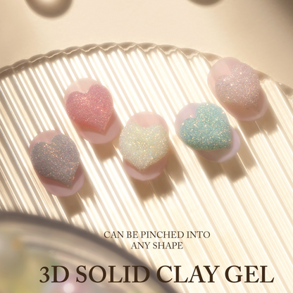 3D Solid Clay Gel Transparent Black