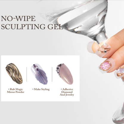 3d clear Embossment sculpting nail gel