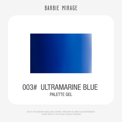 Palette Gel 003 Ultramarine Blue colour reference chart