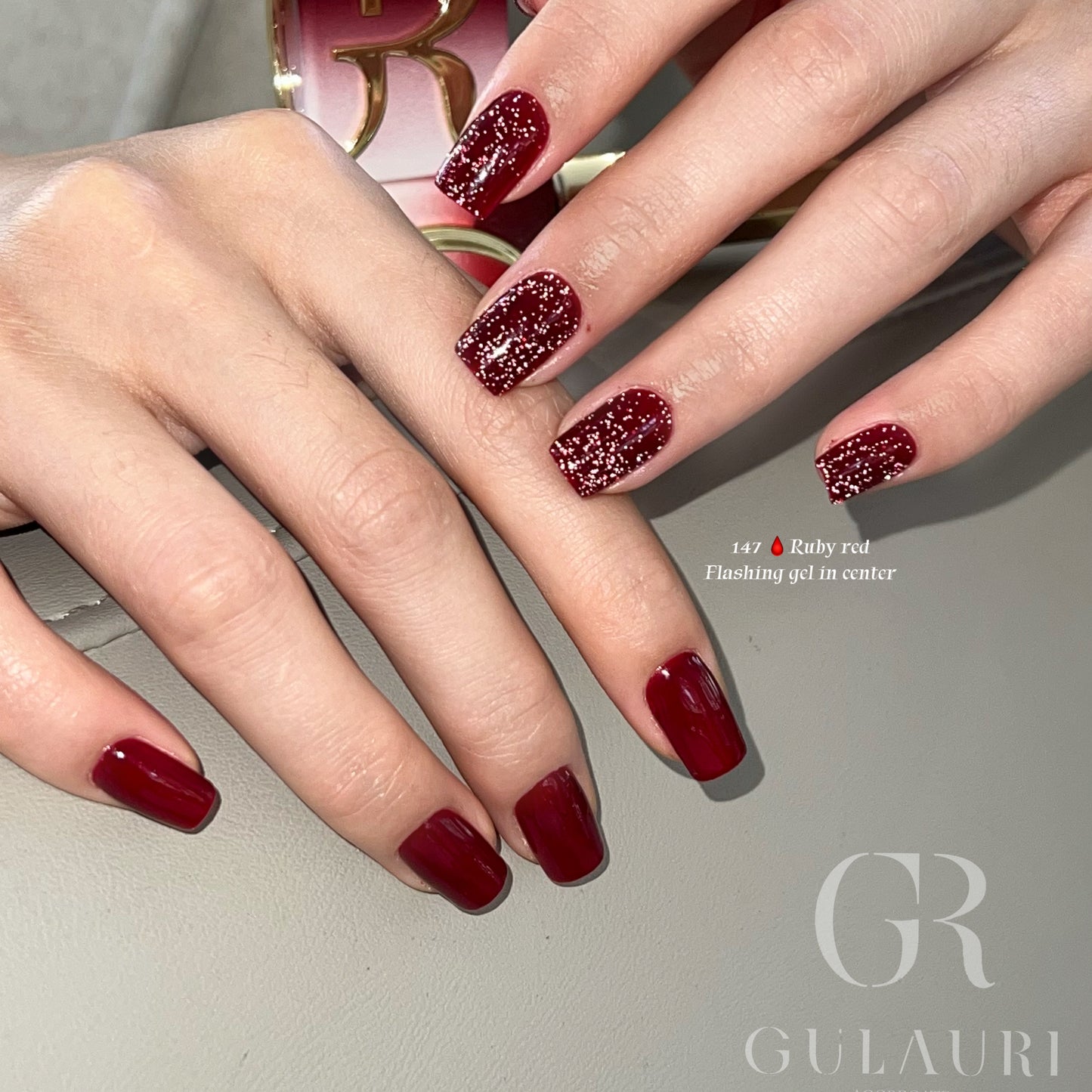 Gulauri Premium Gel Polish 147 Liquid Ruby Red