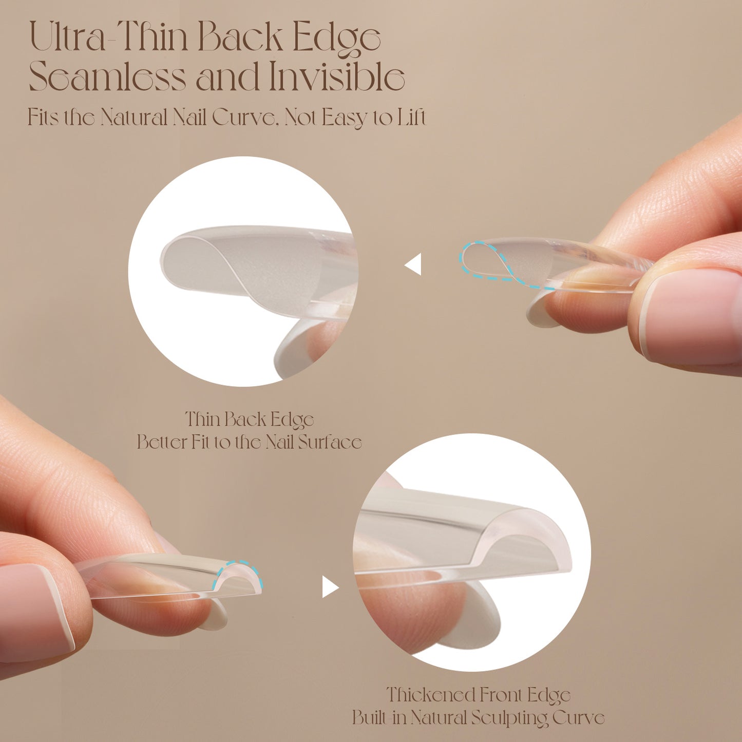 Gulauri Pro Full Cover Soft Gel Tips - 5 Shapes