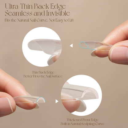 Gulauri Pro Full Cover Soft Gel Tips - 5 Shapes