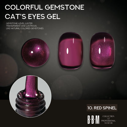 BBM Colourful Gemstone Magnetic Cateye Collection (set of 6)