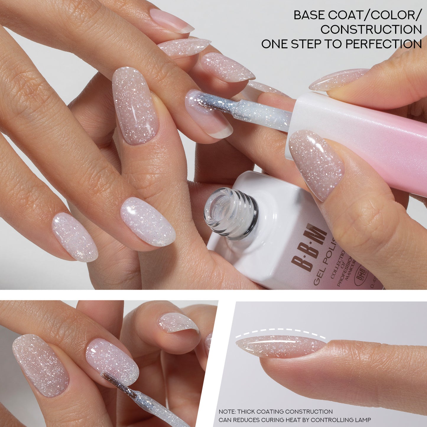 BBM Unruly Snowflake Base Coat HEMA & TPO FREE