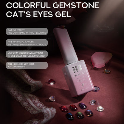 BBM Colourful Gemstone Magnetic Cateye Collection (set of 6)