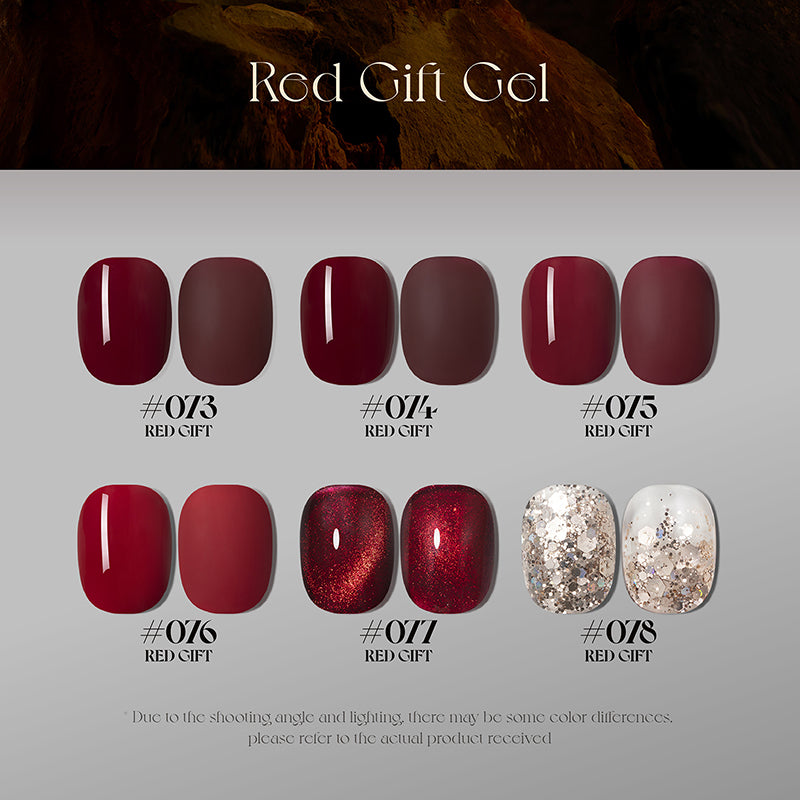 Latest red gel colours for 2024 premium quality highly pigmented