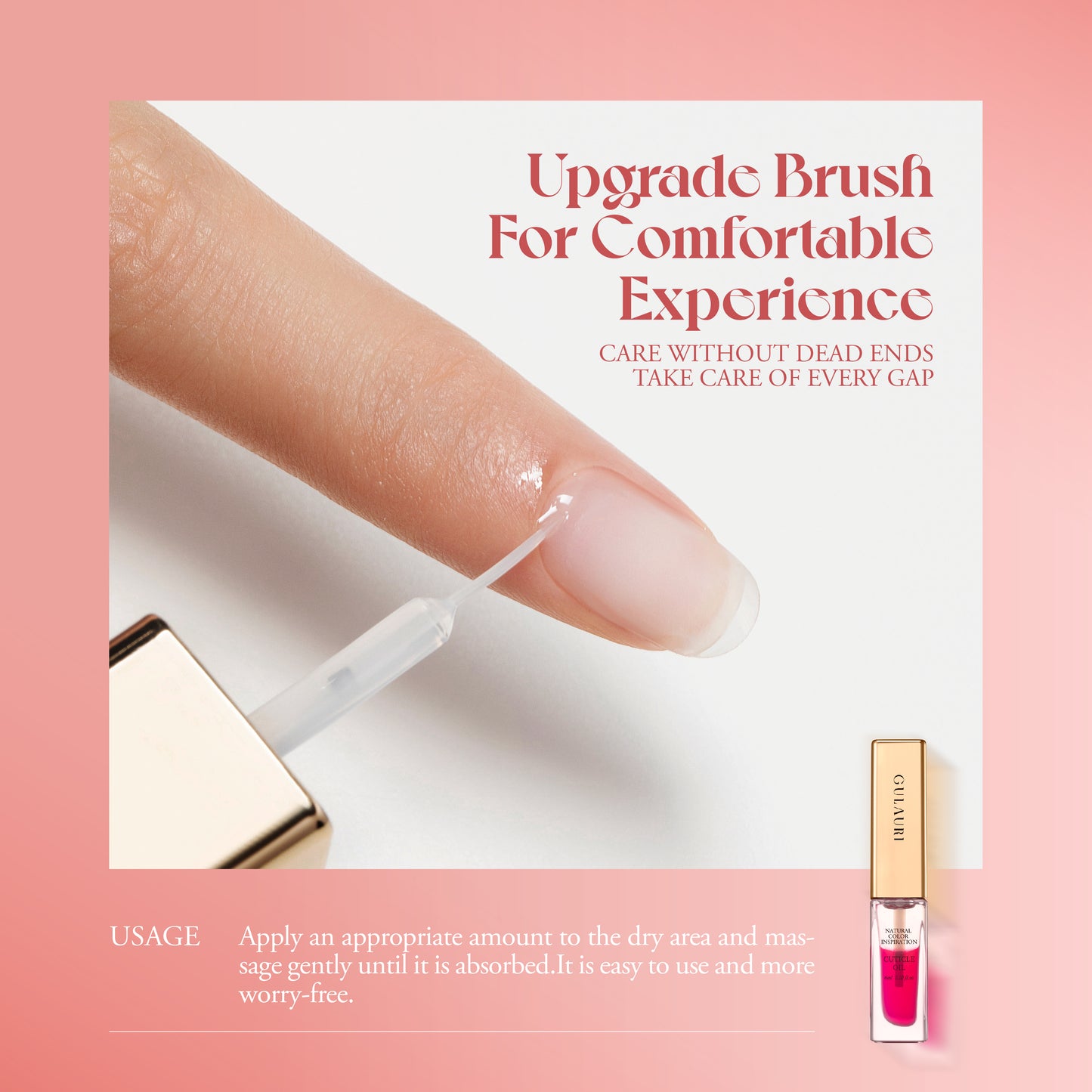 Gulauri Peach Cuticle Oil 6ml