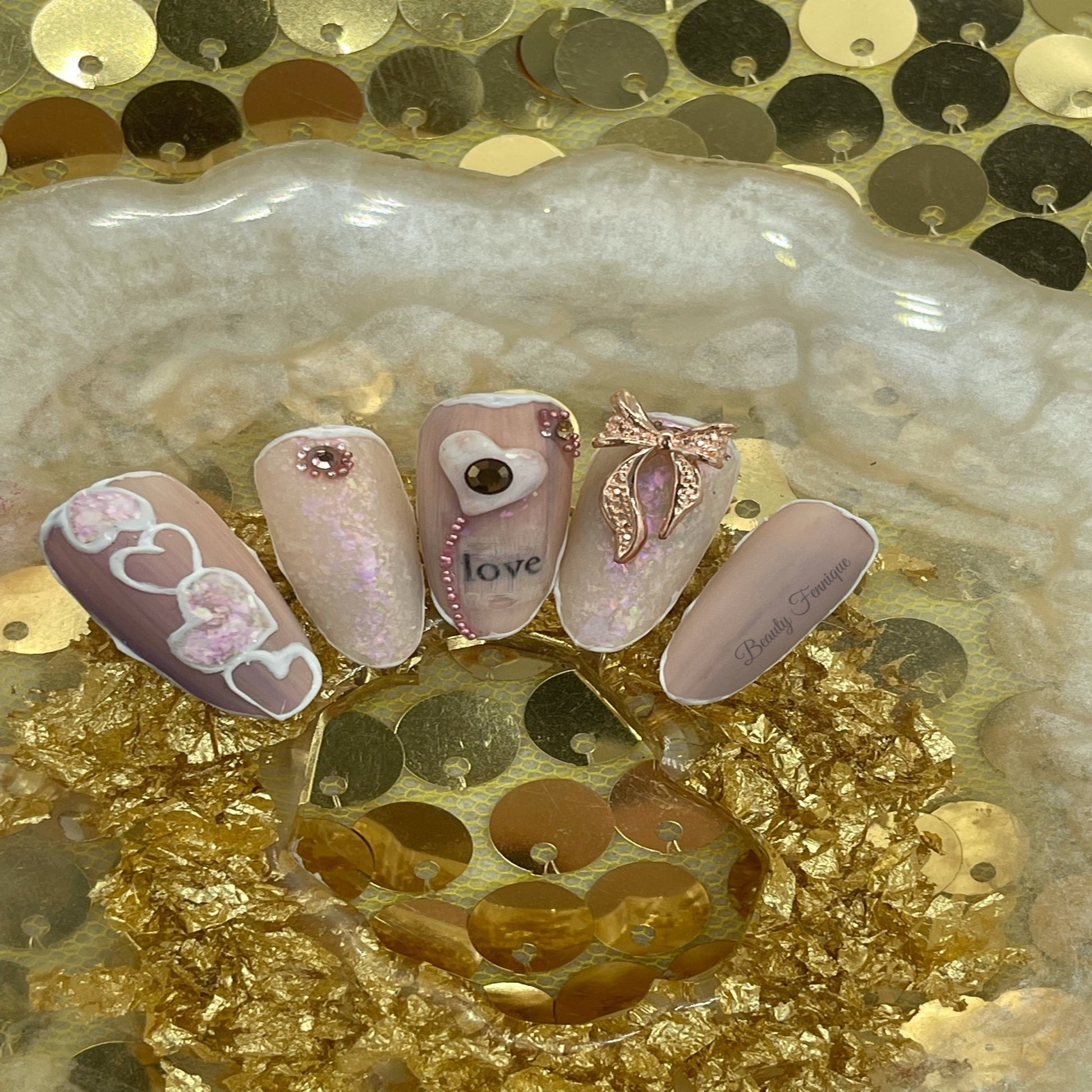designer nail charms